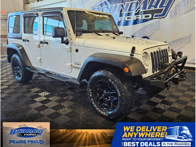  2017 Jeep WRANGLER UNLIMITED Sahara | Steel Push Bumper/Winch | in Cars & Trucks in Lloydminster