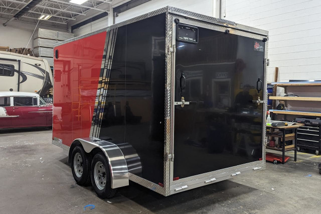  2024 Canadian Trailer Company 7x14 V Nose Cargo Trailer Aluminu in Cargo & Utility Trailers in Guelph - Image 3