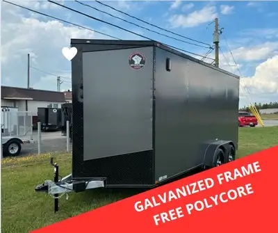 sell cargo trailer enclosed trailer remorque trailer fermé no- galvanize + also some utility galvani...