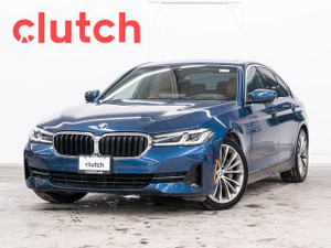 2022 BMW 5 Series 530i xDrive AWD w/ Apple CarPlay & Android Auto, Rearview Cam, Nav