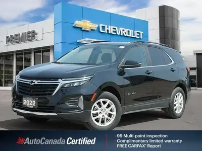 This 2022 Chevrolet Equinox LT, boasting a sleek Mosaic Black Metallic exterior, offers a perfect bl...