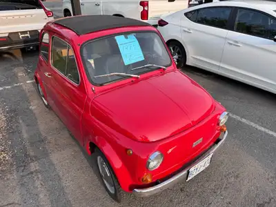 1974 Fiat 500 manual transmission with a convertible top. many extra parts come with this purchase....
