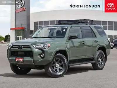 WAS: $61498 NOW: $59998 plus taxes and licensing fees2023 Toyota 4Runner Trail Special Edition – Arm...