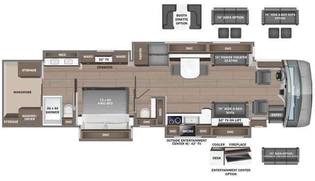 2024 ENTEGRA COACH ANTHEM 44D in RVs & Motorhomes in Hamilton - Image 2