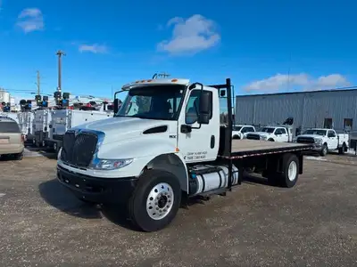 2020 International MV607 Deck Truck, 6.7L Cummins Diesel (300 hp), Allison Auto, 33,000 lbs GVW, Onl...