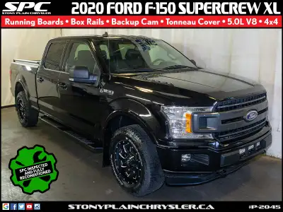 Discover the power and versatility of the 2020 Ford F-150 XL 4WD SuperCrew 5.5' Box, a used truck of...