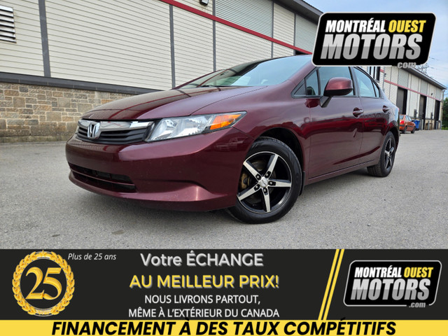 2012 Honda Civic LX / 5 Speed Manual Économique ! in Cars & Trucks in West Island - Image 3