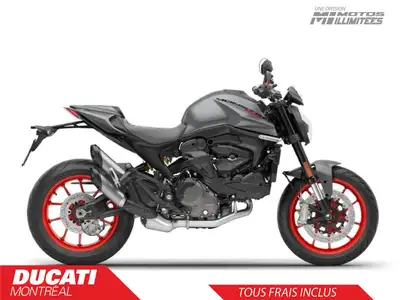 DUCATI MONSTER 937+ 2025Une version moderne du Monster qui met en valeur la personnalité de la moto...