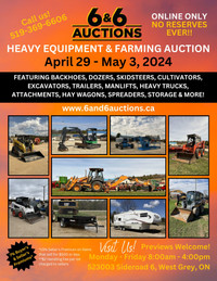 6&6 Auctions' Upcoming Auction April 29 – May 3, 2024!!!