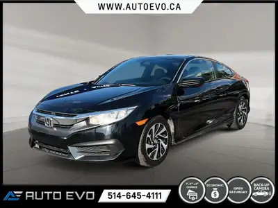 HONDA CIVIC LX COUPE 2.0L 2016, 93000 KM, FINANCEMENT DISPONIBLE, GROUPE ELECTRIQUE, CAMERA DE RECUL...