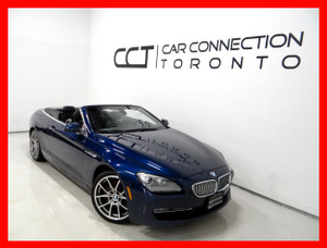 2012 BMW 6 Series 650i RWD CONVERTIBLE *6 SPEED MANUAL/MASSAGE SEATS/NAV/BACK UP CAM/LOADED*