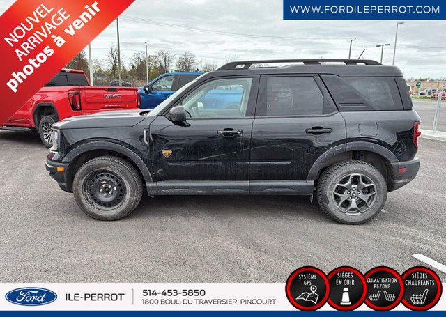 2022 Ford BRONCO SPORT BADLANDS 4X4, CUIR, SIÈGES CHAUFFANTS in Cars & Trucks in City of Montréal - Image 2