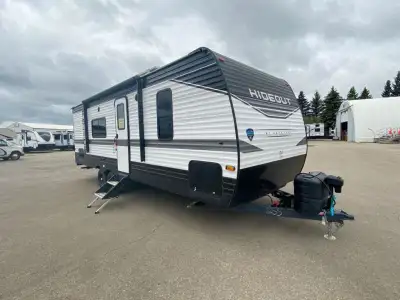 Keystone Hideout travel trailer 27RLSWE highlights: Dual Entry Private Bedroom Walk-Through Bath Sle...