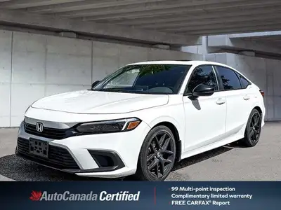 Recent Arrival! Civic Sport, Cloth. Odometer is 29803 kilometers below market average! White 2022 Ho...