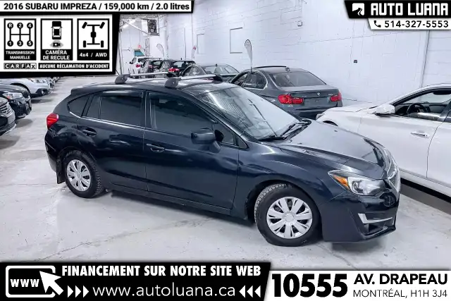 2016 SUBARU Impreza 2.0i MANUEL/CAMERA/CRUISE CONTROL/BLUETOOTH in Cars & Trucks in City of Montréal - Image 9