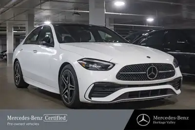This Mercedes-Benz C-Class has a dependable Intercooled Turbo Gas/Electric I-4 2.0 L/122 engine powe...