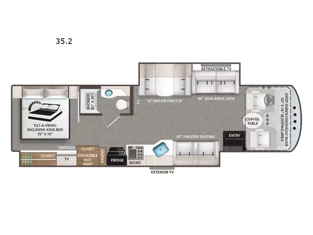 2023 Thor Motor Coach Miramar 35.2 in RVs & Motorhomes in Abbotsford - Image 3