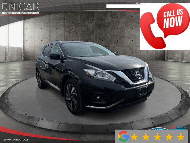 2017 Nissan Murano No Accidents AWD Platinum Navi Collision Warn in Cars & Trucks in Markham / York Region