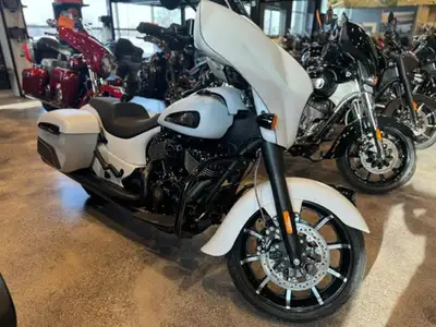 2024 Chieftain Dark Horse in awesome Ghost White - one of the best looking Indian Motorcycles to dat...