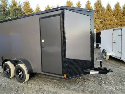 sell cargo trailer enclosed trailer remorque trailer fermé no- galvanize + also some utility galvani...
