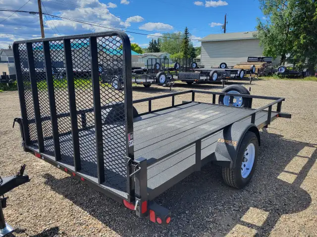 6'X14' SA RAINBOW UTILITY TRAILER W/RAMP in Cargo & Utility Trailers in Fort St. John - Image 4