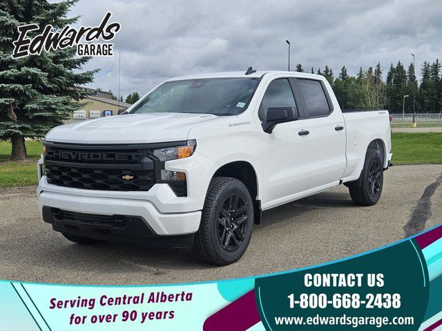 2025 Chevrolet Silverado 1500 Custom Blackout Pkg Safety Assist in Cars & Trucks in Red Deer