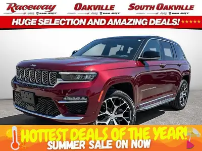 2024 JEEP GRAND CHEROKEE SUMMIT RESERVE 4X4 Velvet Red Pearl Global Black Palermo Leather Interior 3...
