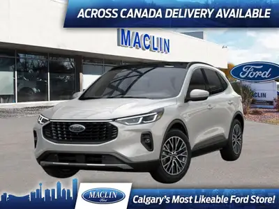 This brand new STAR WHITE METALLIC 2025 FORD ESCAPE PHEV is powered by a 2.5L HYBRID ENGINE THAT'S P...