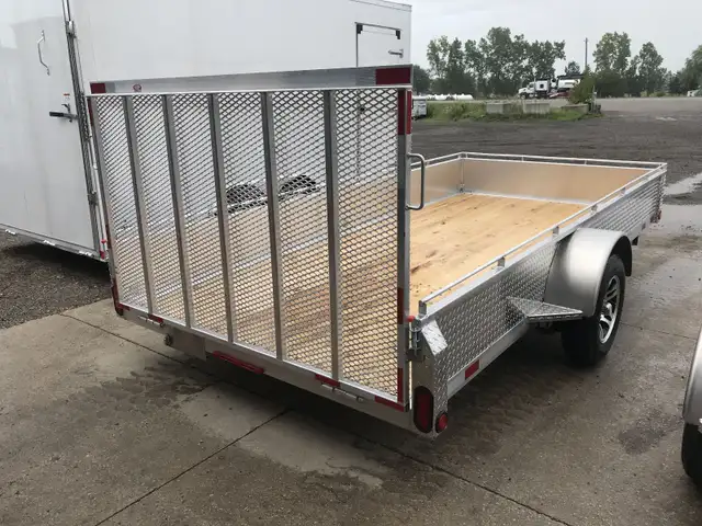 ALL ALUMINUM ACTION SERIES 80"  X14 SA UTILITY WITH MESHED GATE in Cargo & Utility Trailers in London - Image 4