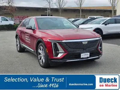 WAS: $72494 NOW: $66494Stunning in Radiant Red Tintcoat, our 2024 Cadillac LYRIQ Tech w/1SA takes an...