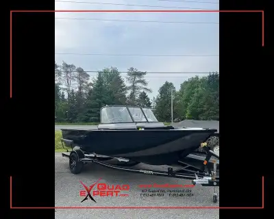 2025 SmokerCraft Adventurer 178 DC with a Yamaha VMAX 115 HP Outboard and Trailmaster SMAD1824 Black...