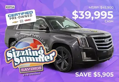 Escalade 4WD Engine: Gas 6.2L/376 Other Equipment ENGINE 6.2L V8 WITH ACTIVE FUEL MANAGEMENT SPARK I...