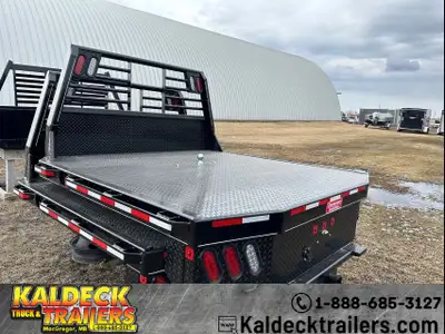 Zimmerman 84in. x 84in. 3000XL Truck Bed - 18in. Steel Deck Plate - Welded Headache Rack - LED Light...