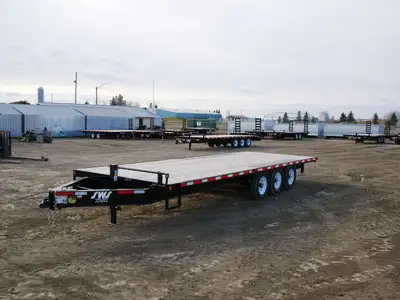 2024 SWS 26' DOW Trailer w/ Pull Out Ramps (3) 7K Axles