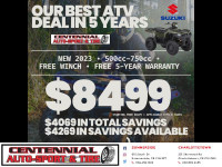 2023 Suzuki KingQuad Truckload Sale - Save up to $4669