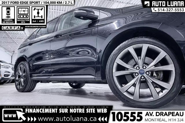 2017 FORD Edge Sport AWD/TOIT/NAVI/CUIR/CAMERA/CARPLAY/MAGS 21" in Cars & Trucks in City of Montréal - Image 2