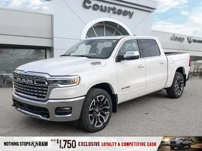 This Ram 1500 has a trusty Twin Turbo Premium Unleaded I-6 3.0 L/183 engine powering this Automatic...