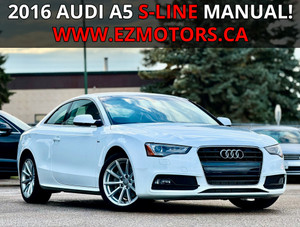 2016 Audi A5 QUATTRO S-LINE/MANUAL/ONE OWNER/ACCIDENT FREE!