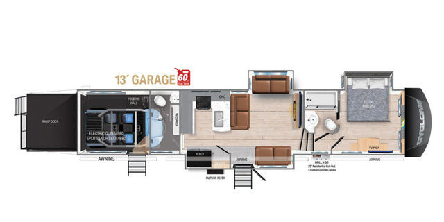 2024 Heartland Cyclone 4006 in Travel Trailers & Campers in Red Deer - Image 2