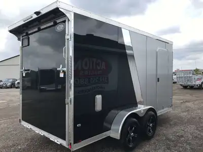 LEGACY SERIES ALL ALUMINUM FRAME 7' X 14' TANDEM AXLE CARGO W/ RAMP DOOR AND POLYCORE PANEL UPGRADE!...