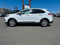 This 2023 Ford Edge has an Oxford White Exterior and Ebony Activex Interior with seating for 5. Equi... (image 1)
