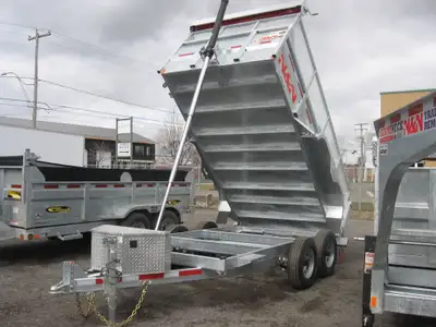 Remorques TRG Dompeurs Galvanisé N&N de toutes les grandeurs Pour plus d'information contacter l'un...