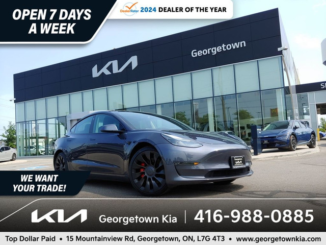 2021 Tesla Model 3 Performance AWD | NAV | HTD SEATS | LTHR | in Cars & Trucks in Oakville / Halton Region