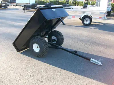 Remorque neuve pour vtt 42" X 60" 1 essieux capacite de la remorque 1000 lb. bed basculant petit tai...
