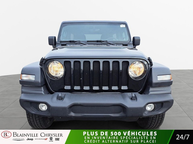2023 Jeep Wrangler SPORT 4X4 DEMARREUR MAGS TOIT RIGIDE GPS BLUE in Cars & Trucks in Laval / North Shore - Image 3