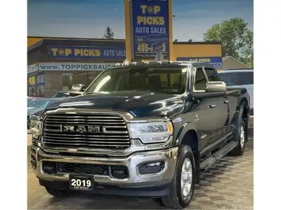 Laramie, Crew Cab, 4x4, 6.7 Liter Cummins Turbo Diesel, Premium Stitched Leather Interior, Buckets A...