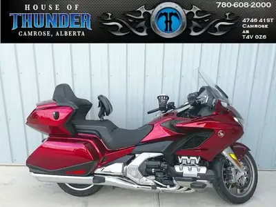 The 2018 Honda Gold Wing Tour 1800 ABS redefines long-distance touring with its complete redesign —...