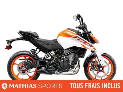 Concessionnaire des véhicules neufs et d'occasion. Sportive KTM 250 DUKE 2025 Mathias Sports est le...