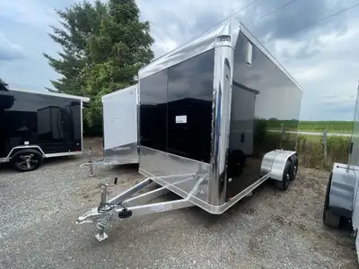 LEGACY SERIES ALL ALUMINUM FRAME 7' X 16' TANDEM AXLE CARGO W/ RAMP DOOR, EXTRA HEIGHT AND POLYCORE...