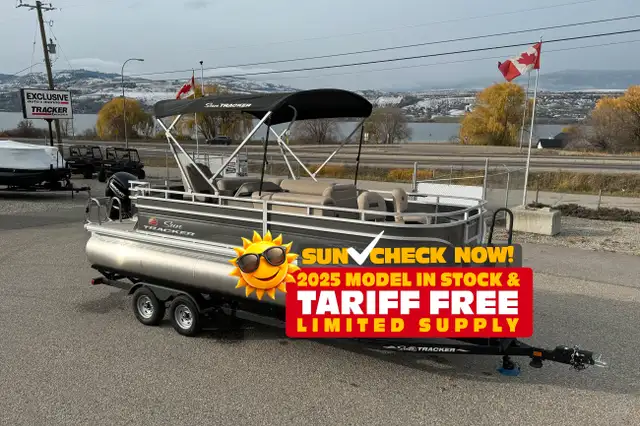 2025 Sun Tracker Fishin' Barge 20 DLX, pontoon boat in Powerboats & Motorboats in Vernon - Image 4